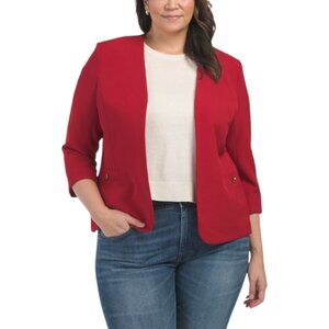 KASPER Cardigan With Rolled Cuffs